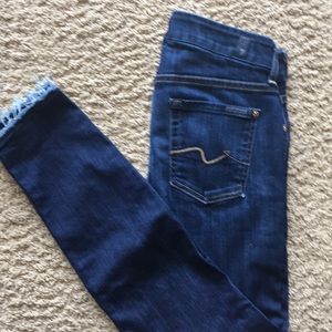 7 for all mankind ladies kimmie crop Size 26